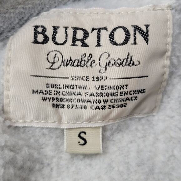 Burton Indie Crush Funnel Neck Sweatshirt Grey Small - Picture 4 of 11